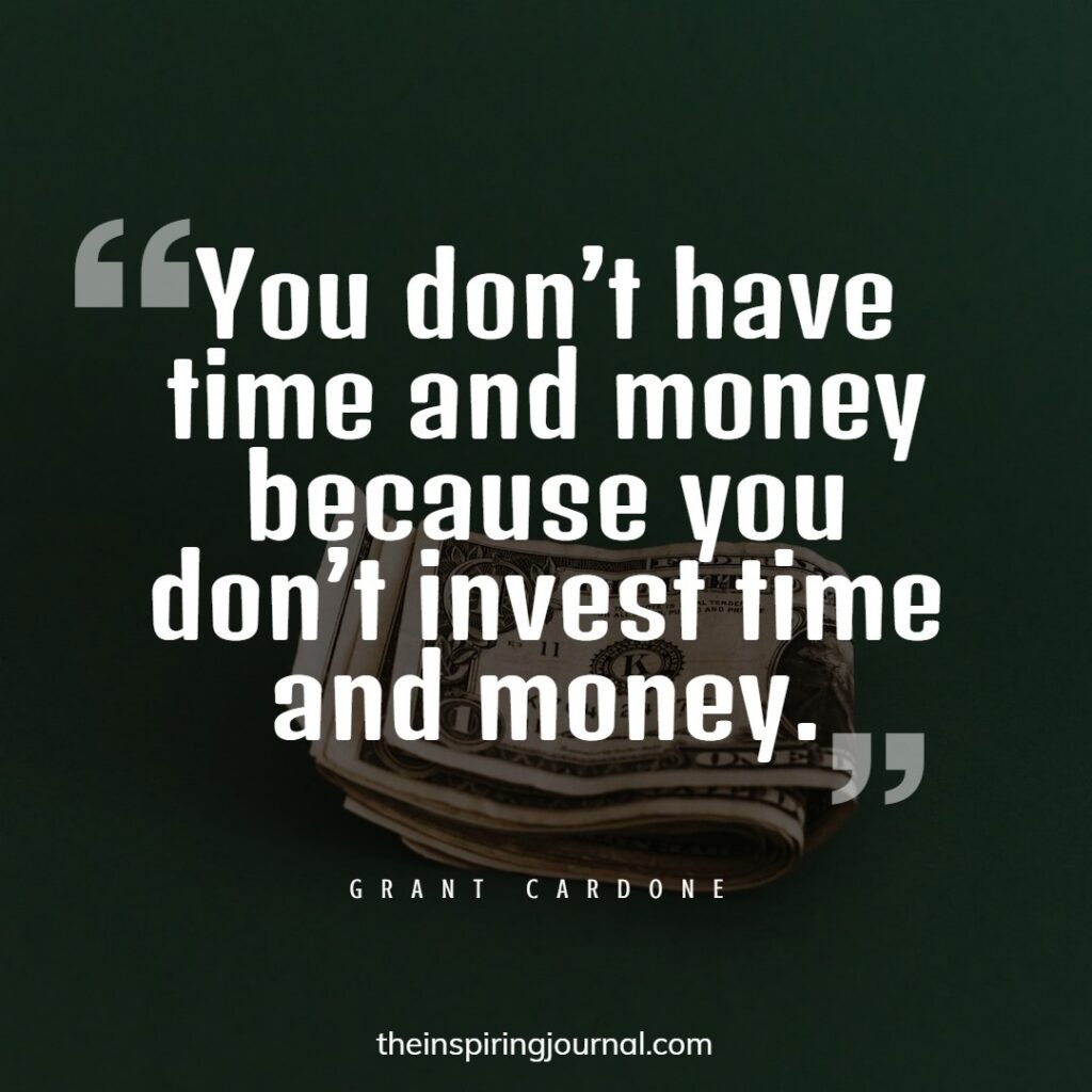 grant cardone quotes on money