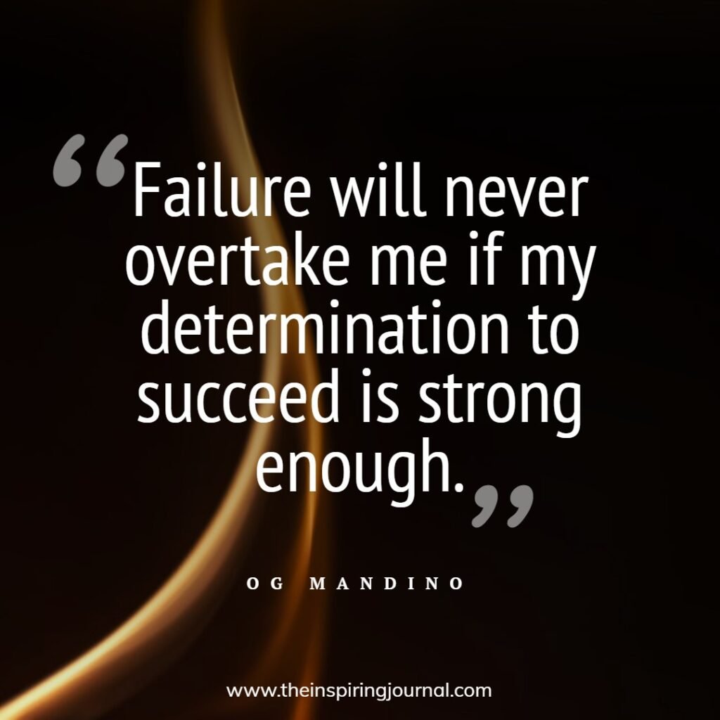 og mandino quotes on success - i will persist until i succeed