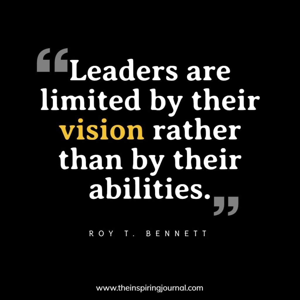 quotes on vision and leadership