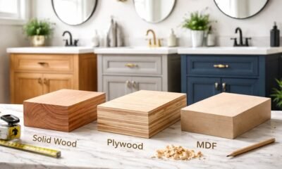 Solid Wood vs Plywood vs MDF bathroom