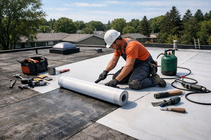 Flat and Low-Slope Roofing Repairs