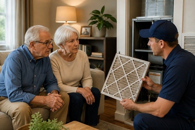 Aging Homeowners HVAC Cleaning