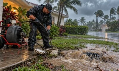 Residential Pipes During Drain Cleaning in Miami
